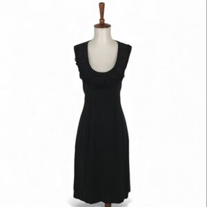 Nanette Lepore Knit Dress Women’s M Crochet‎ Bib Sleeveless